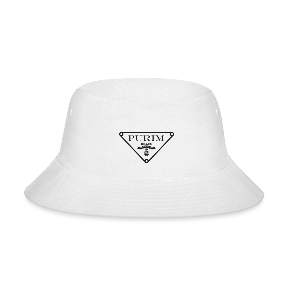 Purim Milan Bucket Hat - white