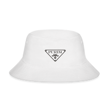 Load image into Gallery viewer, Purim Milan Bucket Hat - white
