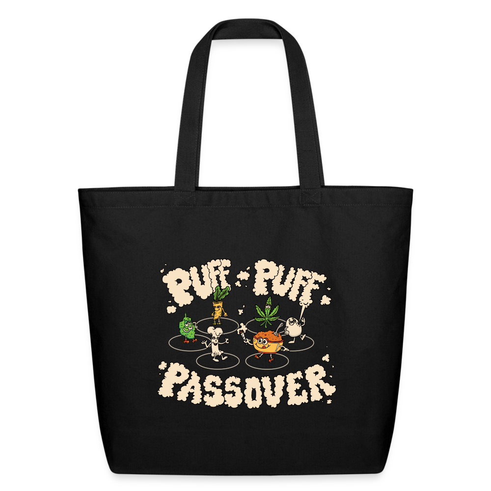 Puff Puff Passover Tote Bag - black