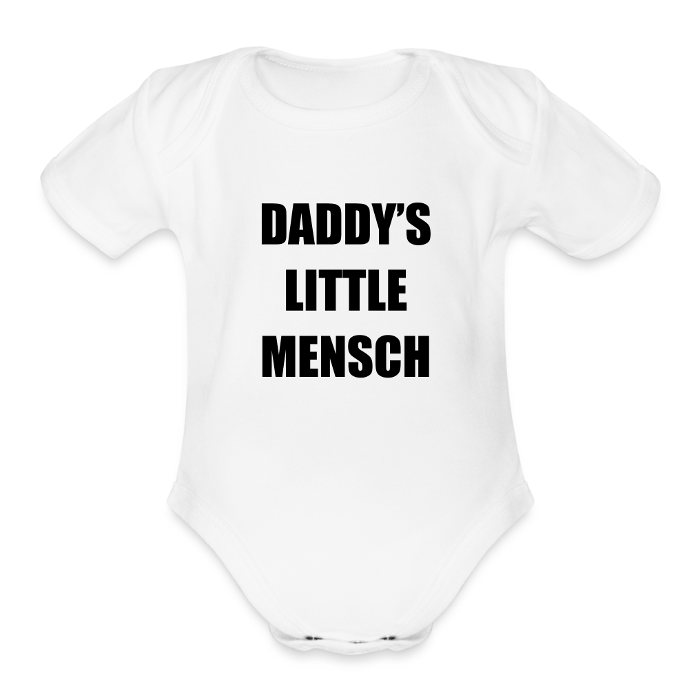 Daddy's Little Mensch - Onesie - white